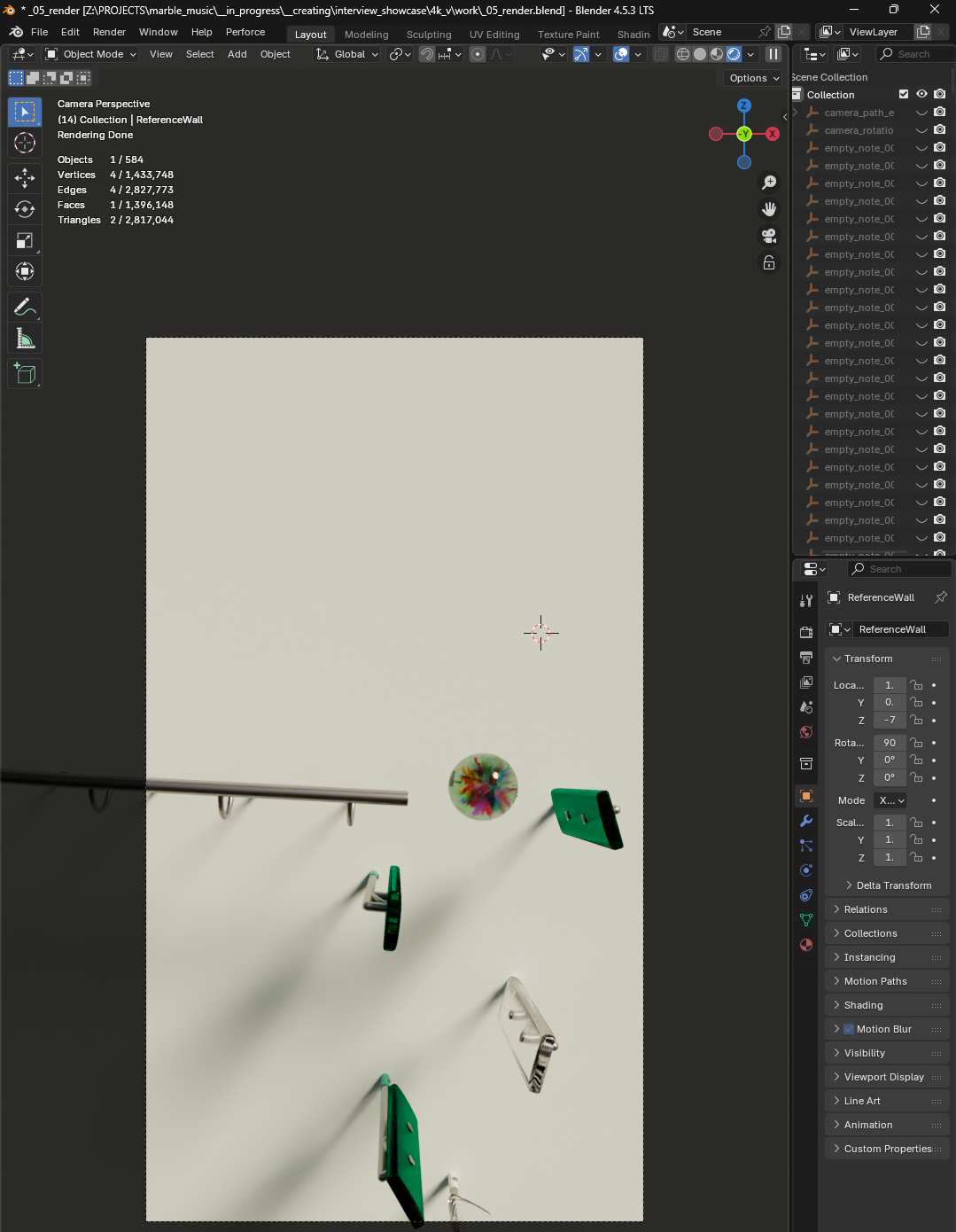 Render settings and optimization